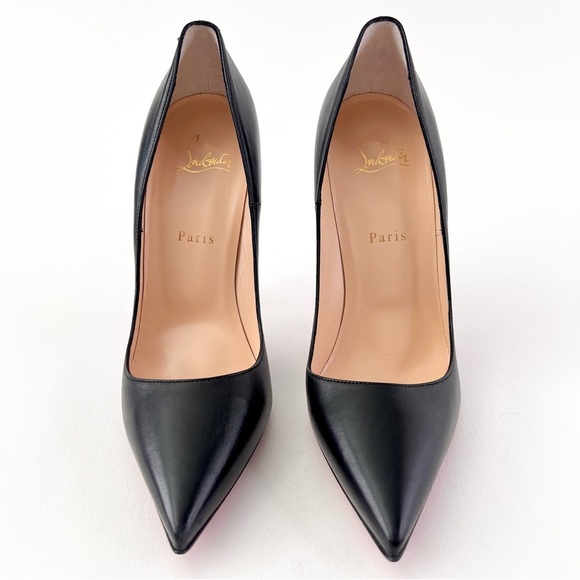 New CHRISTIAN LOUBOUTIN | So Kate 120 Black Leather Pointed Pumps Stilettos 40.5 - Picture 3 of 15